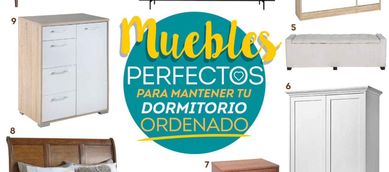 Muebles perfectos para mantener tu dormitorio ordenado