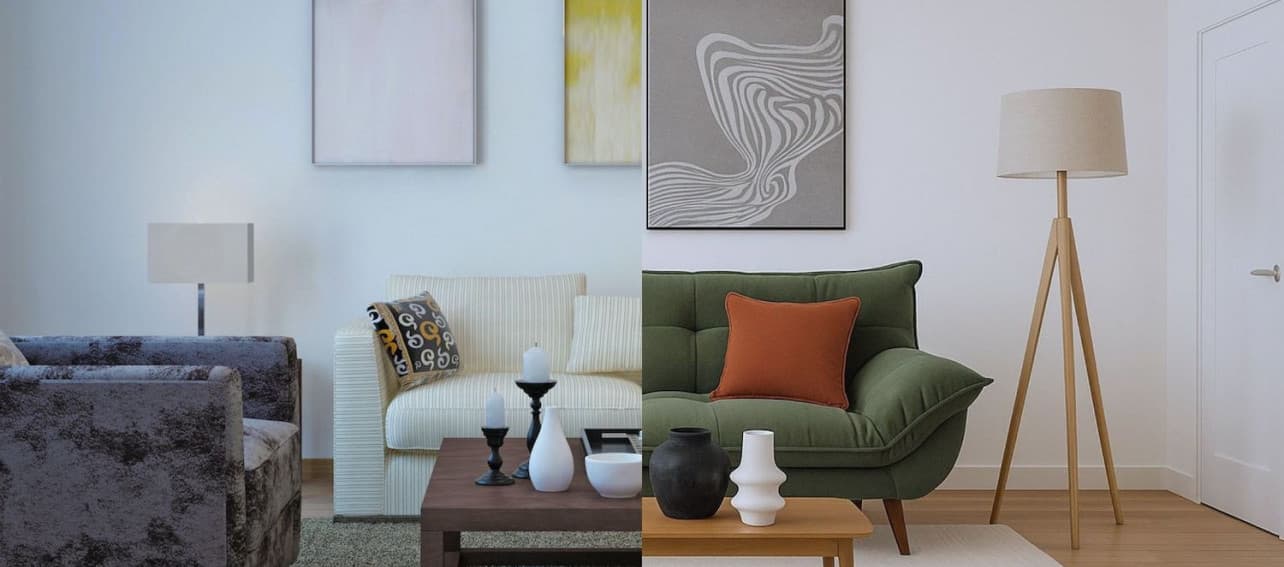 Antes y después: qué hacer para que un living se vea más grande