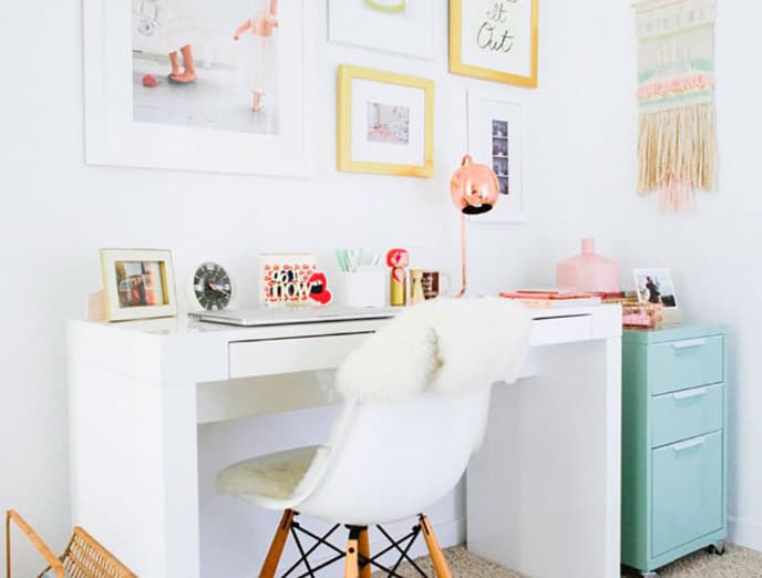 5 infaltables: un lindo espacio de trabajo para tu hija