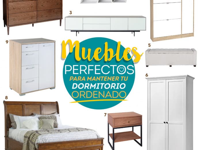 Muebles perfectos para mantener tu dormitorio ordenado