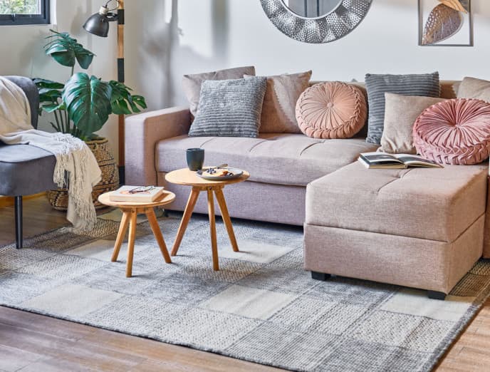 Cómo elegir una alfombra de tonos neutros para tu living