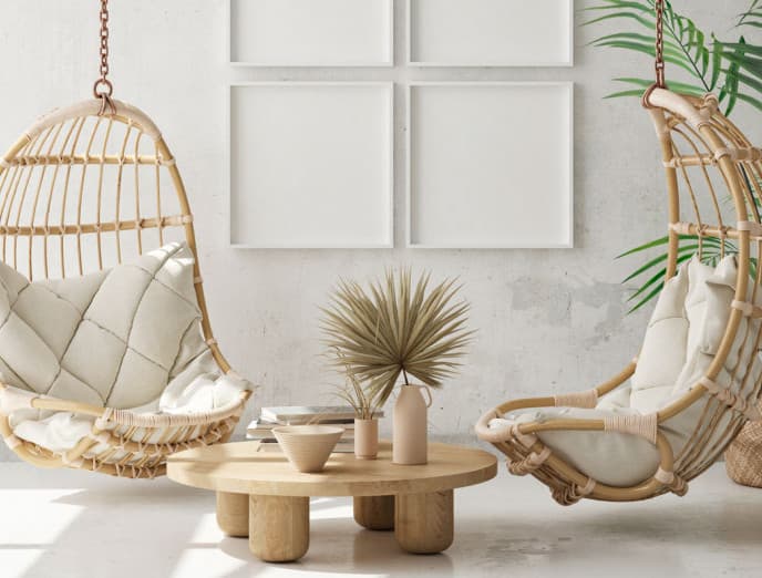 ¿Interior o exterior? Dónde poner una silla colgante