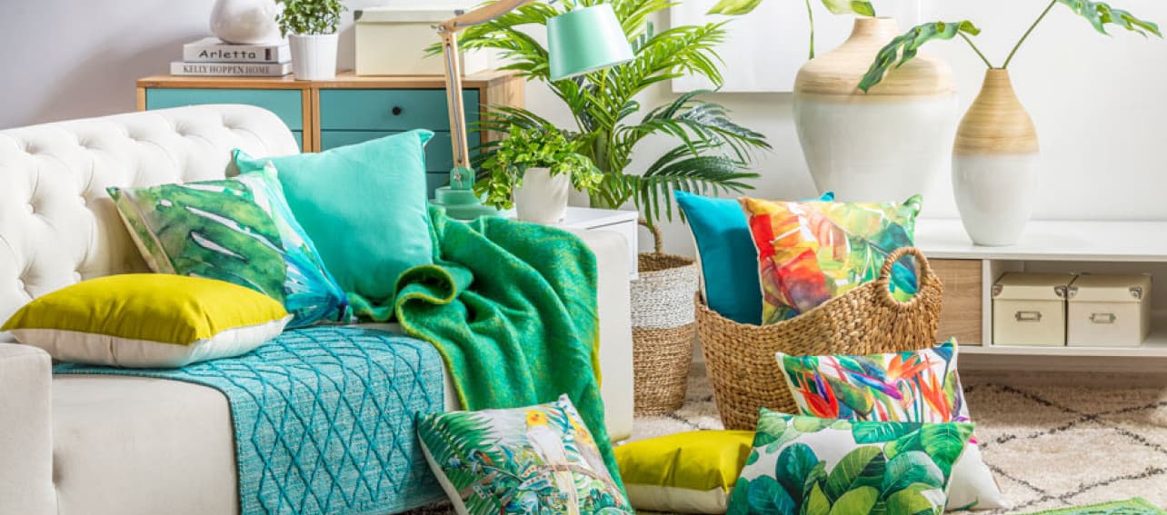 Cojines inspirados en la naturaleza