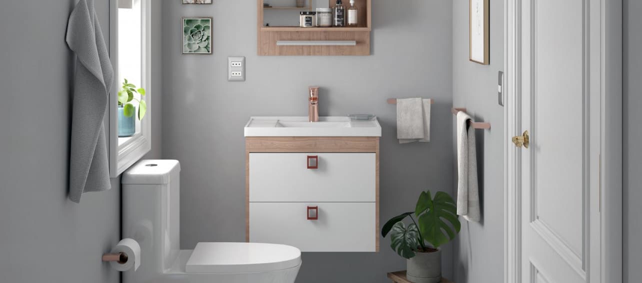 4 claves para decorar un baño de visitas