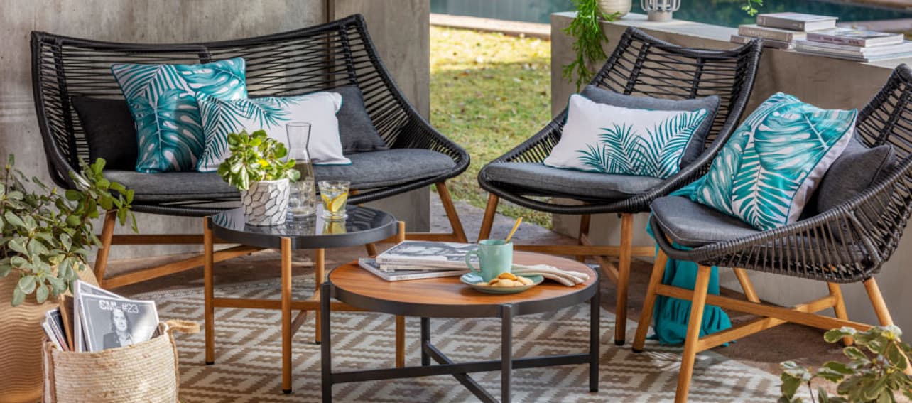 ¡Mezcla y combina! 9 duplas top para muebles de terraza