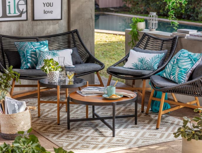 ¡Mezcla y combina! 9 duplas top para muebles de terraza