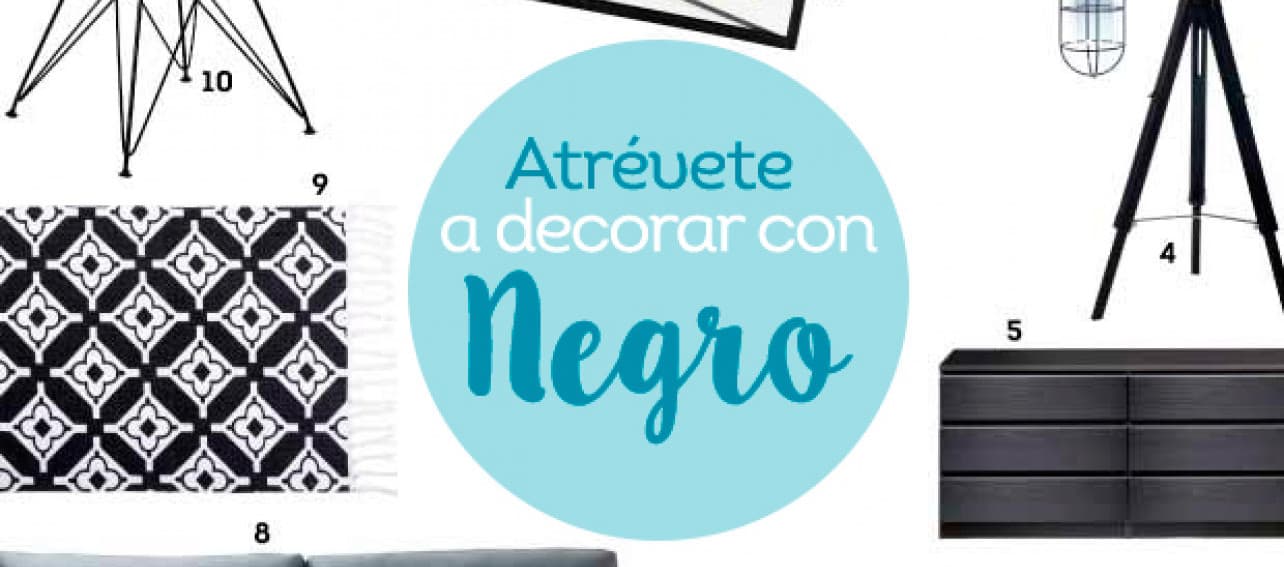 Atrévete a decorar en negro