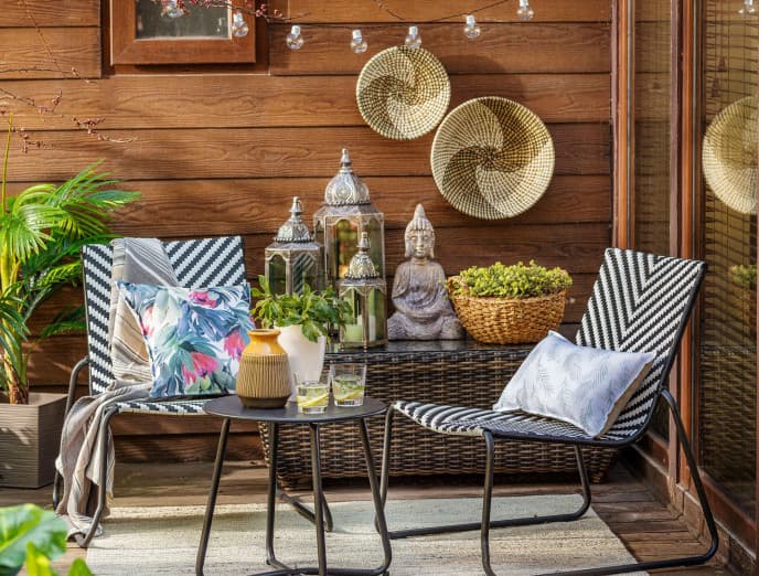 Muebles para una terraza pequeña y perfecta