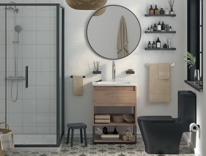 Las 7 claves para decorar un baño rústico moderno