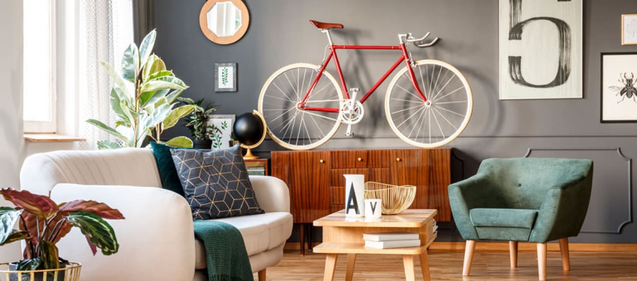 10 ideas para guardar y colgar una bicicleta en casa y que se vea bien