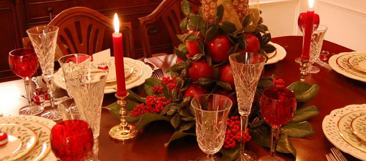 Una mesa encantadora para Navidad