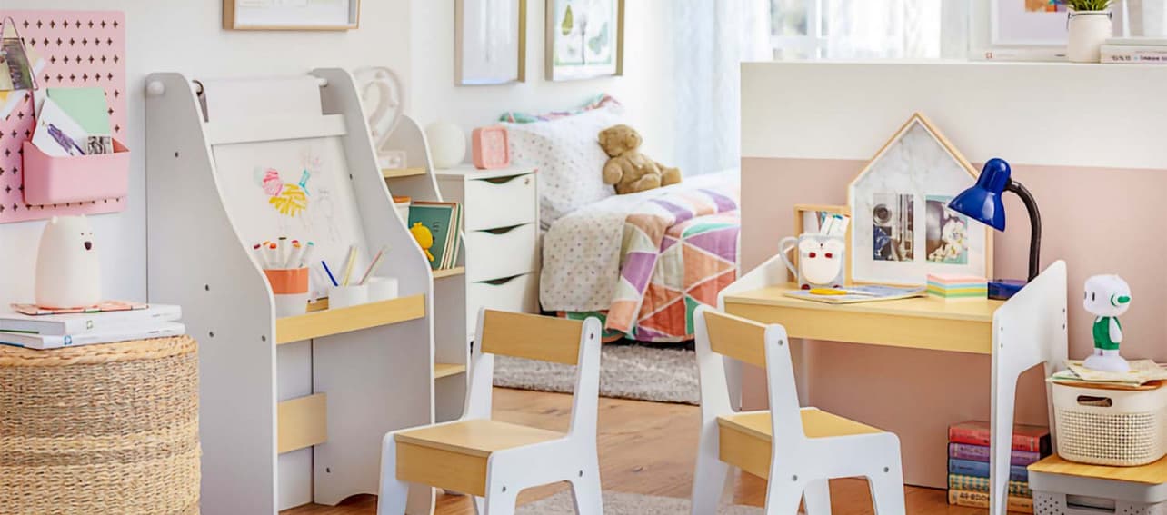 8 escritorios para niños que les encantarán