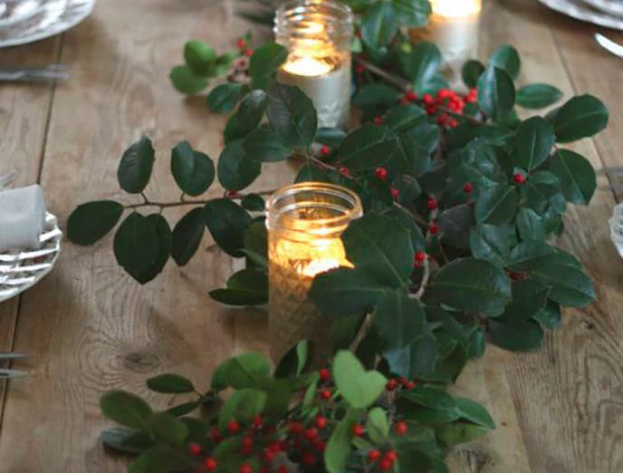 10 creativas y económicas decoraciones para tu mesa de Navidad