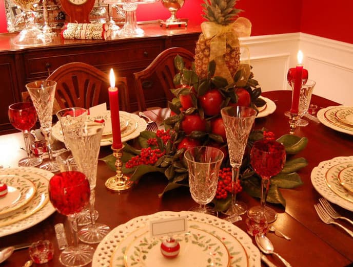 Una mesa encantadora para Navidad