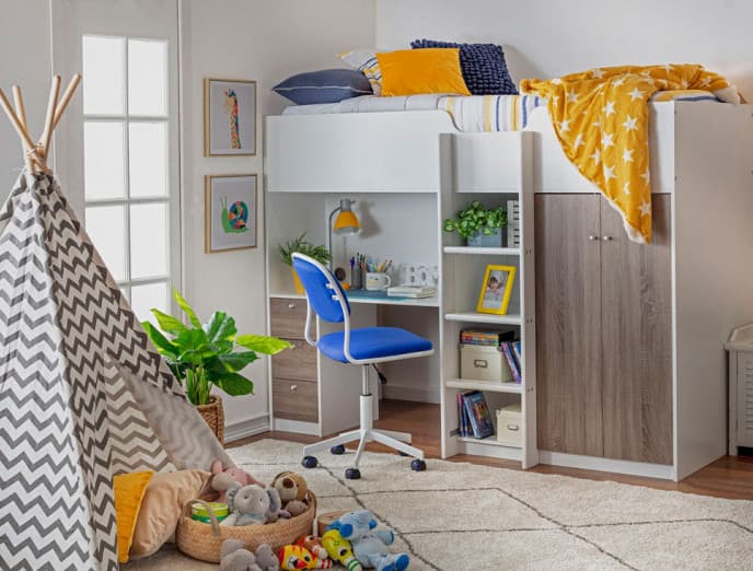 Cómo optimizar el espacio en un dormitorio infantil