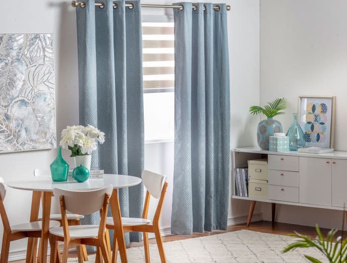 Elige el color perfecto de tus cortinas según el estilo de pared