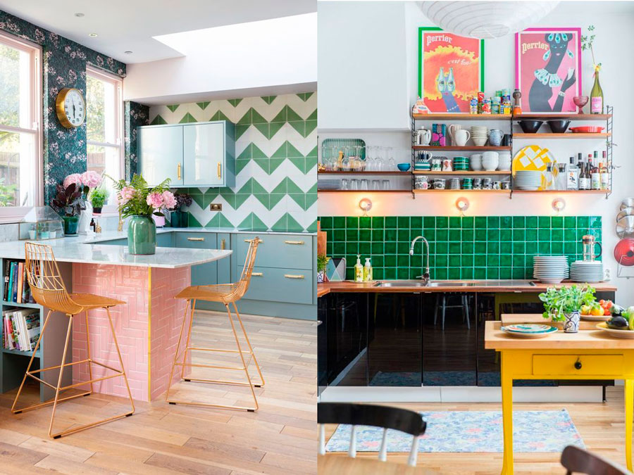Pintar la pared de la cocina del mismo color que los muebles: ¿Sí o no? -  Decolovers