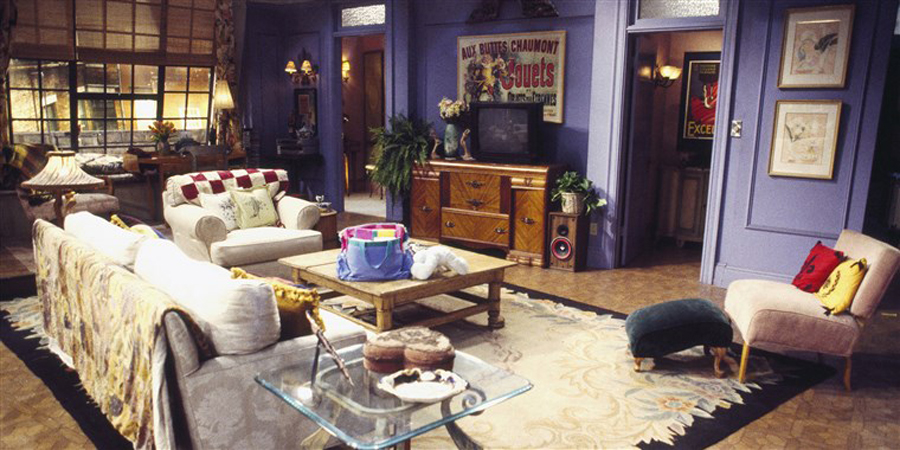 Foto del set de Friends, living departamento de Rachel y Mónica