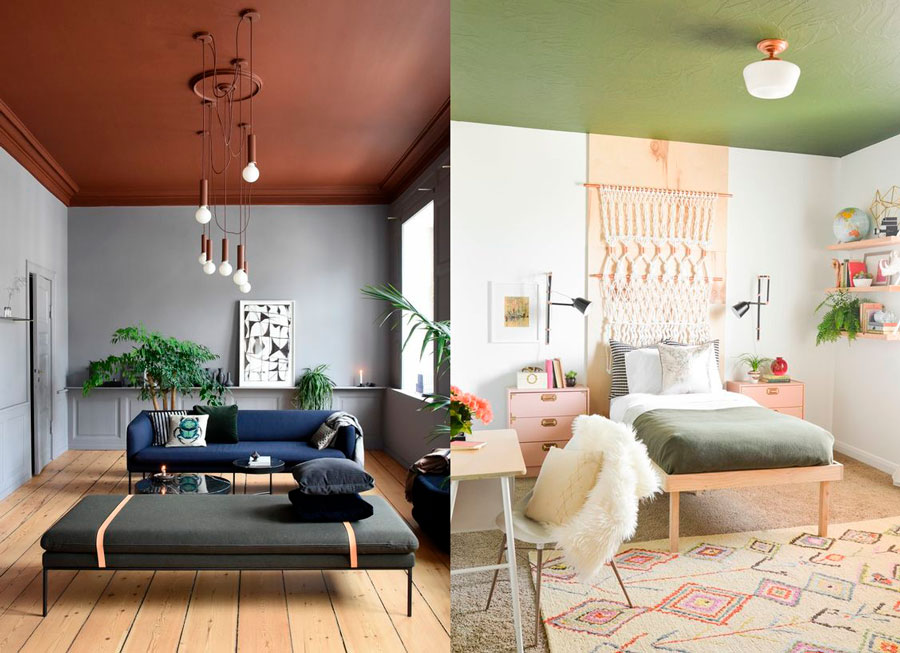 Colores en pintura para techos: descubre esta tendencia - Blog Decolovers