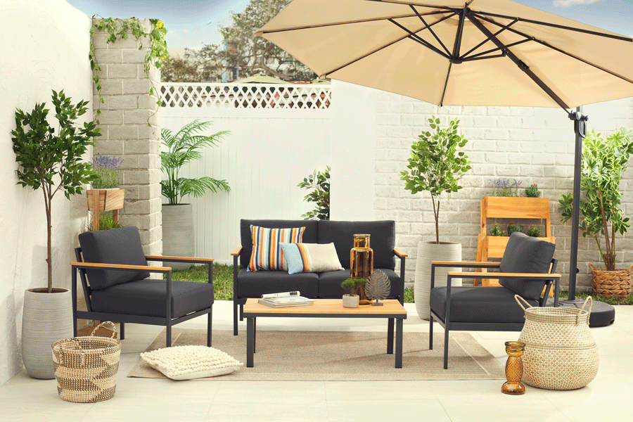 El exterior como prolongación del interior Terrazas con muebles que sirvan tanto para el exterior como para el interior.