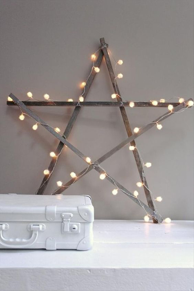 7 ideas para decorar navidad con lo que tienes en casa estrella luces