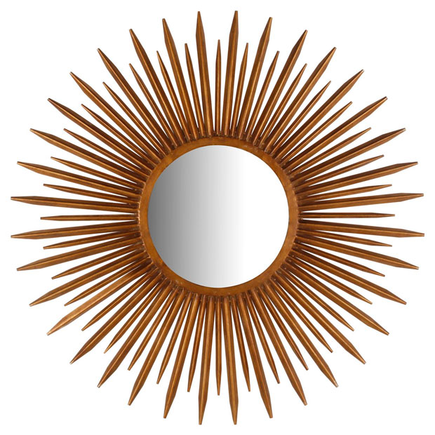 favoritos homy espejo redondo metal cobre