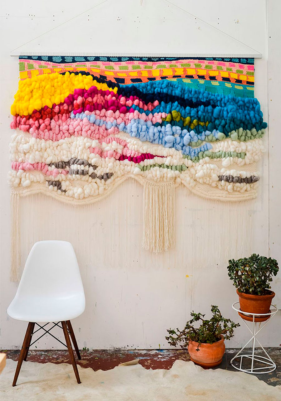 decora arte etnico sumate wall hanging lana