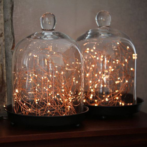 8 ideas como usar luces led cobre cupula vidrio