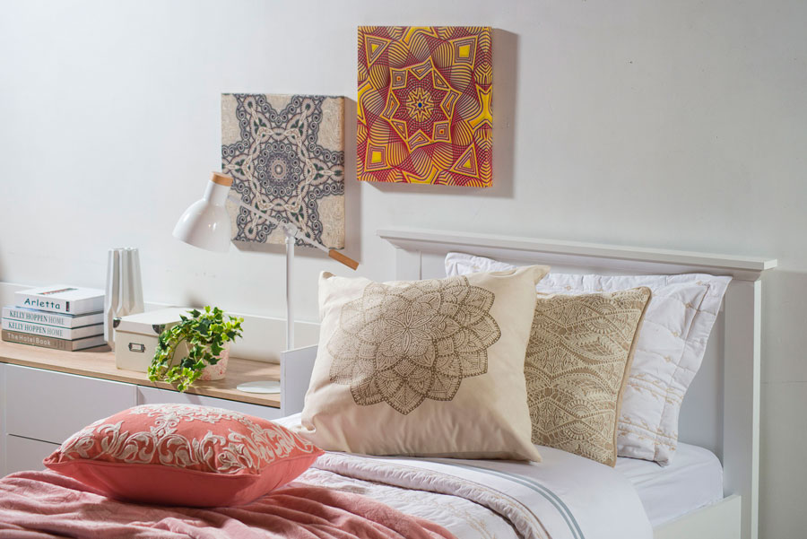 textiles dormitorio cojines