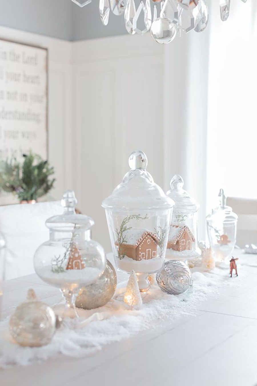 10 creativas economicas decoraciones mesa navidad blanco