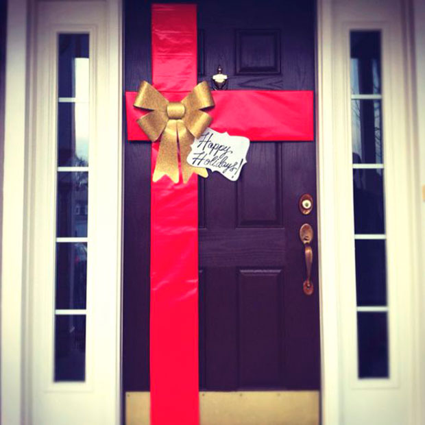 6 ideas decorar puerta navidad regalo
