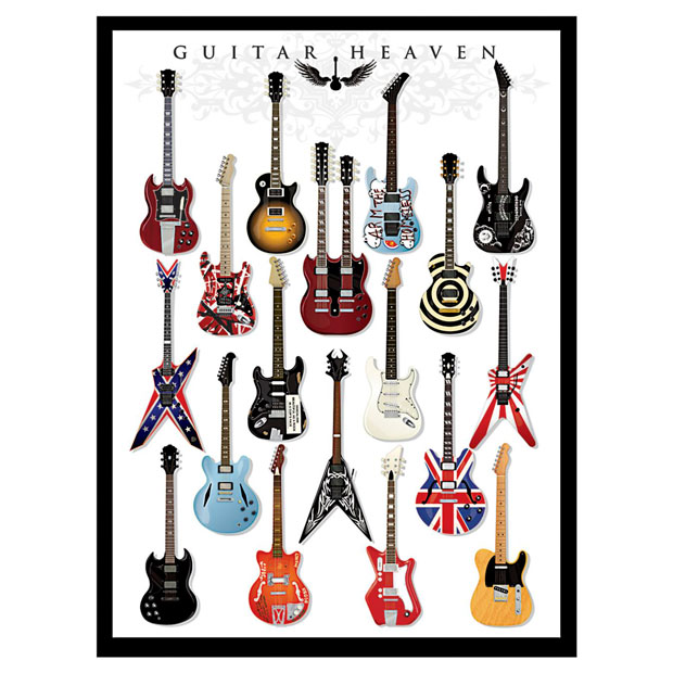 10 regalos distintos originales hombres canvas collage guitarras