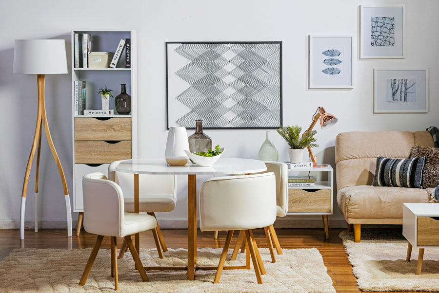 8 muebles imprescindibles para tu studio comedor