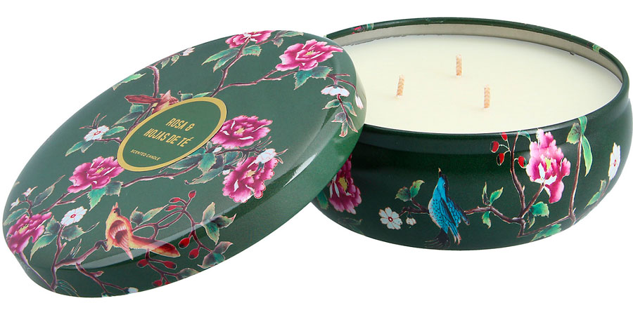 crear tablero de inspiracion para decorar tu casa vela en tarro rosas hojas de te oliva