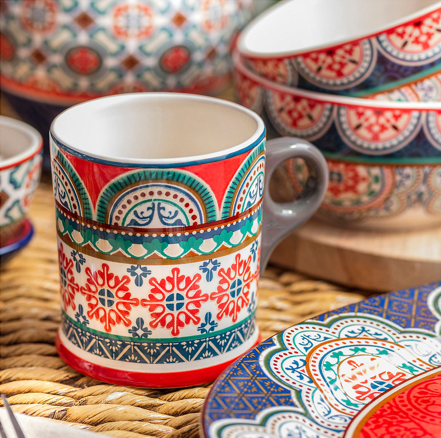 tazas para tu coleccion tazon rojo portugal homy